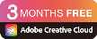 ADOBE Creative Cloud 3 months free