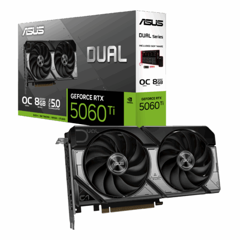 TARJETA DE VIDEO ASUS (DUAL-RTX5060TI-O8G) 8GB GDDR7, 128BIT, PCI-E 5.0,HDMI, 3*DP, DUAL FAN