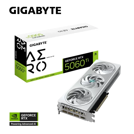TARJETA DE VIDEO GIGABYTE (GV-N506TAERO OC-8GD) RTX 5060TI,8GB
GDDR7,PCIE 5.0,HDMI,3*DP,3FAN