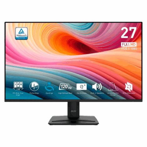 MONITOR LED MSI 27" (PRO MP275 E2) 1920X1080, PLANO, 120HZ, 4MS, 1*VGA,
1*HDMI, 1*DP, ADAPTIVE SYNC