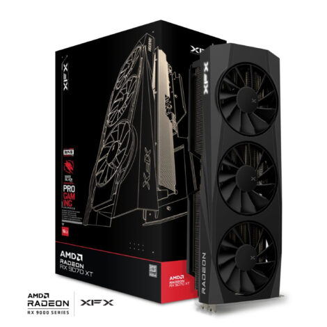 TARJETA DE VIDEO XFX (RX-97TQICKB9) QUICKSILVER AMD RX9070XT,16GB
GDDR6, 2400MHZ,3*DP,HDMI