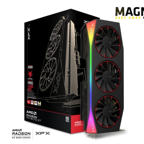 TARJETA DE VIDEO XFX (RX-97TMARGB9) MERCURY RX 9070XT,16GB
GDDR6,2570MHZ,3*DP,HDMI, MAGNETIC AIR