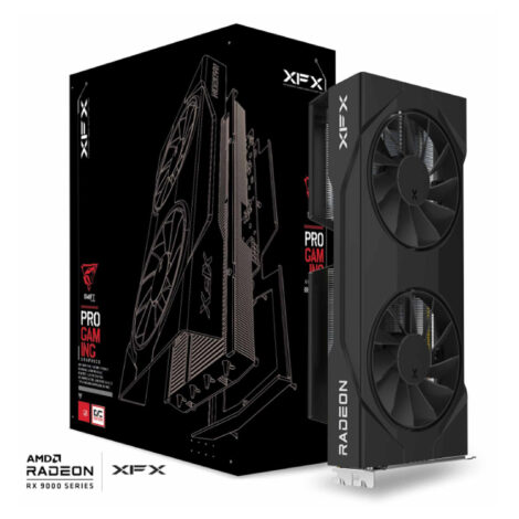 TARJETA DE VIDEO XFX (RX-96TSW8GBQ) SWIFT RX9060XT OC,8GB
GDDR6,1900MHZ,2*DP,HDMI,2*FAN,NEGRO