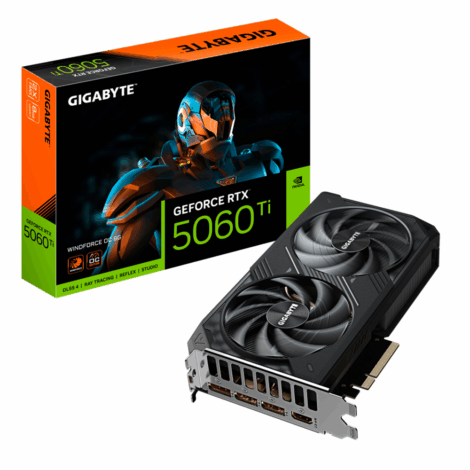 TARJETA DE VIDEO GIGABYTE (GV-N506TWF2OC-8GD) RTX 5060TI,8GB
GDDR7,PCIE 5.0,HDMI,3*DP,2 FAN