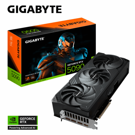 TARJETA DE VIDEO GIGABYTE (GV-N5090WF3OC-32GD) RTX 5090,32GB
GDDR7,PCIE 5.0,HDMI,3*DP,3 FAN