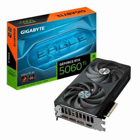 TARJETA DE VIDEO GIGABYTE (GV-N506TEAGLE OC-8GD) RTX 5060TI,8GBGDDR7,PCIE 5.0,HDMI,3*DP,2FAN