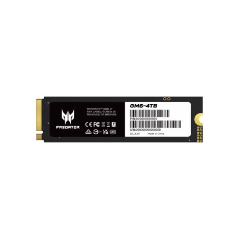 UNIDAD SSD M.2 PREDATOR 4TB (BL.9BWWR.135) GM6, 7200 MB/S