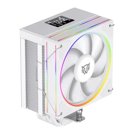VENTILADOR P/CPU BALAM RUSH (BR-941976) HELIUX PRO HEX65, 120MM, 6
PIPAS, LGA 1700, ARGB, DISPLAY, BLANCO