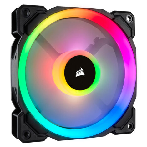 VENTILADOR GABINETE CORSAIR (CO-9050071-WW) LL120 RGB LUZ DUAL, 120MM,
NEGRO