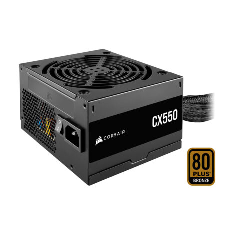 FUENTE DE PODER CORSAIR (CP-9020277-NA) CX550,550W,80 PLUS BRONZE,3
SATA,2 PCIE,VENT 120MM,NEGRO