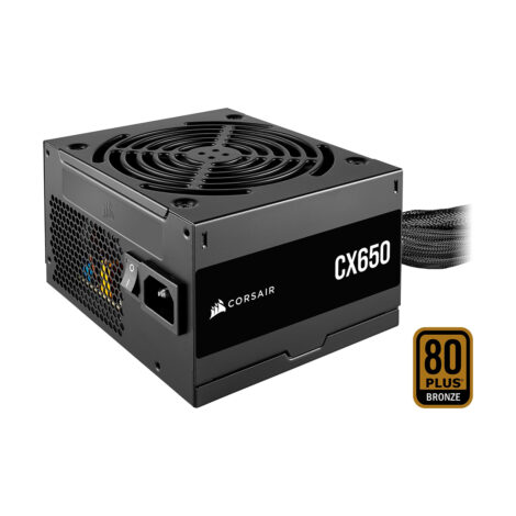 FUENTE DE PODER CORSAIR (CP-9020278-NA) CX650,650W,80 PLUS BRONZE,3
SATA,2 PCIE,VENT 120MM,NEGRO