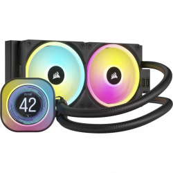 VENTILADOR P/CPU CORSAIR (CW-9061007-WW) ICUE LINK H100I LCD
AIO,240MM,ENFRIAMIENTO LIQUIDO,NEGRO