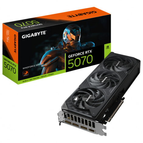 TARJETA DE VIDEO GIGABYTE (GV-N5070WF3-12GD) RTX 5070, 12GB GDDR7,PCIE
5.0,HDMI,3*DP,3 FAN
