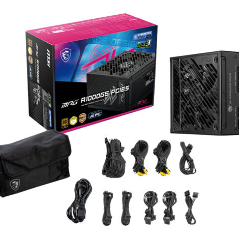 FUENTE DE PODER MSI (MPG A1000GS PCIE5)1000W, PCI 5, FULL MODULAR, 80
PLUS GOLD, PFC ACTIVO, ATX 3.1