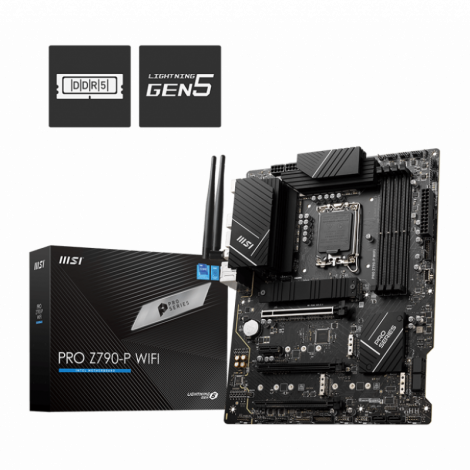 MOTHERBOARD MSI (PRO Z790-P WIFI)SOCKET 1700,4*DDR5
5333,1*HDMI,1*DP,4*M.2,ATX