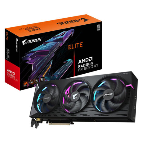 TARJETA DE VIDEO GIGABYTE (GV-R9070XTAORUS E-16GD) RX9070 XT,16GB
GDDR6,PCIE 5.0,2*HDMI,2*DP,3 FAN