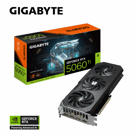 TARJETA DE VIDEO GIGABYTE (GV-N506TGAMING OC-8GD) RTX 5060TI,8GB
GDDR7,PCIE 5.0,HDMI,3*DP,3 FAN