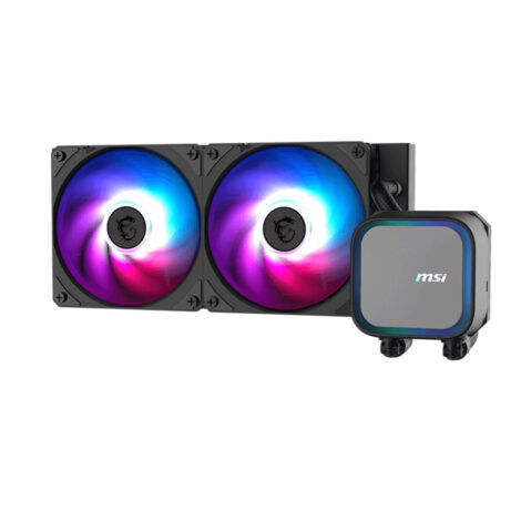 VENTILADOR P/CPU MSI (MAG CORELIQUID A13 240) ARGB,ENFRIAMIENTO
LIQUIDO, 2 FAN, 2400MM, NEGRO