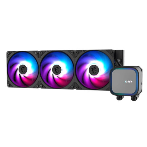 VENTILADOR P/CPU MSI (MAG CORELIQUID A13 360) ARGB,ENFRIAMIENTO
LIQUIDO, 3 FAN, 360MM, NEGRO