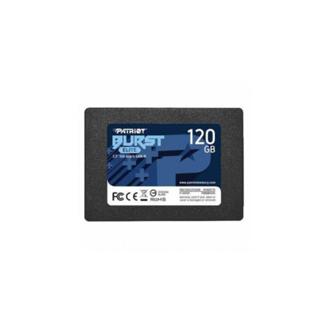UNIDAD SSD PATRIOT 120GB (PBE120GS25SSDR) BURST ELITE 2.5", SATA3, 7MM,
3D NAND