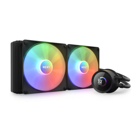 VENTILADOR P/CPU NZXT (RL-KR280-B1) KRAKEN 280 RGB, 280MM AIO LIQUID
COOLER LCD DISPLAY, RGB FANS, NEGRO