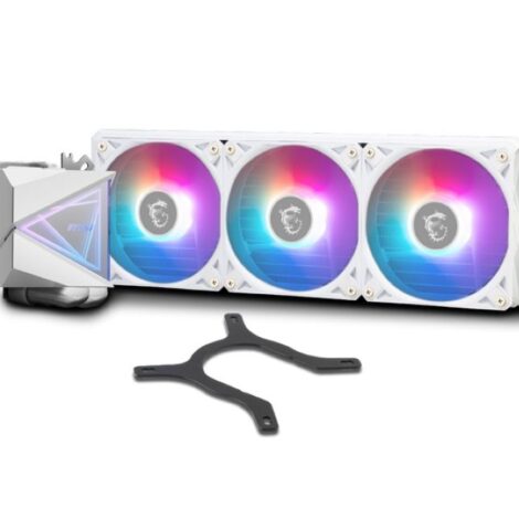 VENTILADOR P/CPU MSI (MPG CORELIQUID P13 360 WHITE) ARGB,ENFRIAMIENTO
LIQUIDO, 3 FAN, 360MM, BLANCO