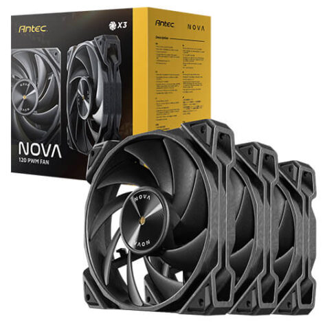 VENTILADOR P/GABINETE ANTEC (NOVA 120_3PK) 3 FAN 120MM
ARGB,CONTROLADOR,3200RPMNEGRO