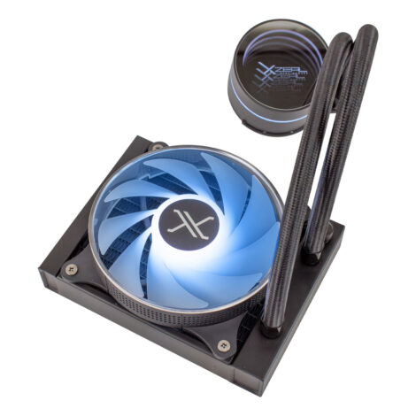 VENTILADOR P/CPU XZEAL (XZCO409B) XZ-409, REDONDO, 120MM,
AMD/INTEL,ARGB,ENFRIAMIENTO LIQUIDO,NEGRO