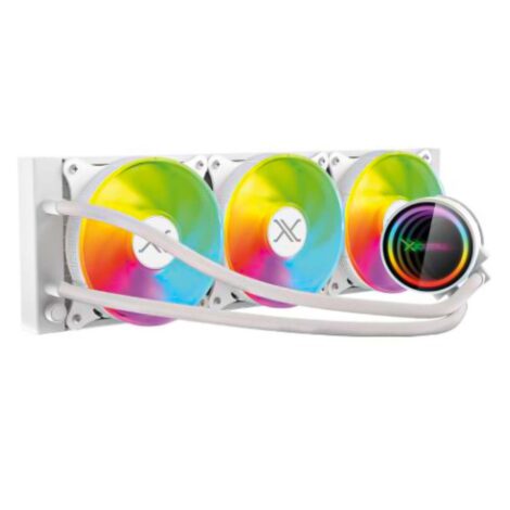 VENTILADOR P/CPU XZEAL (XZCO411W) XZ-411, 360MM, ARGB, BLANCO,
ENFRIAMIENTO LIQUIDO