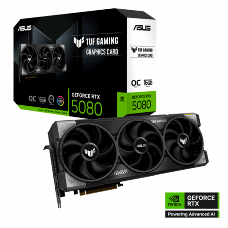 TARJETA DE VIDEO ASUS (TUF-RTX5080-O16G-GAMING) 16GB GDDR7, 256BIT,
PCI-E 5.0,2*HDMI,3*DP1.4A,TRI FAN