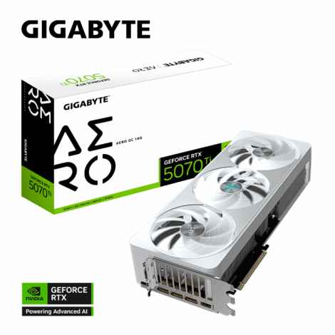 TARJETA DE VIDEO GIGABYTE (GV-N507TAERO OC-16GD) RTX 5070TI, 16GB
GDDR7,PCIE 5.0,HDMI,3*DP,3FAN
