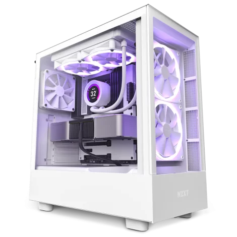 GABINETE NZXT (CC-H51EW-01) H5 ELITE COMPACT MID-TOWER, ATX, BLANCO