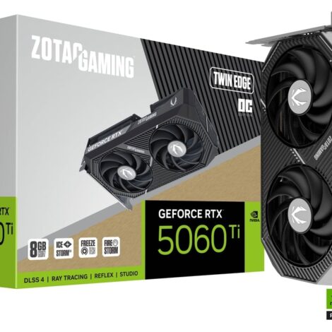 TARJETA DE VIDEO ZOTAC (ZT-B50610H-10M) RTX 5060TI TWIN EDGE OC 8GB
GDDR7,2602 MHZ,PCIE 5,HDMI,3*DP,2*FAN