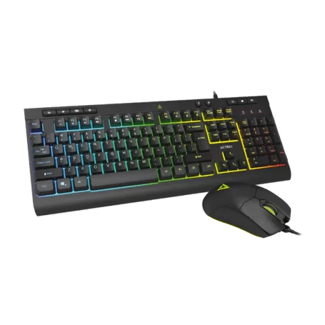 KIT TECLADO Y MOUSE ALAMBRICO ACTECK (AC-936750) CREATOR AUREAN PRO MK477G,8000 DPI,105 TECLAS,NEGRO