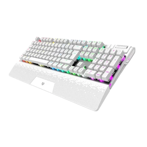 TECLADO MECANICO BALAM RUSH (BR-936798) DOMINATE EXPERT GK979,
SWITCH RED, 105 TECLAS, RGB, BLANCO
