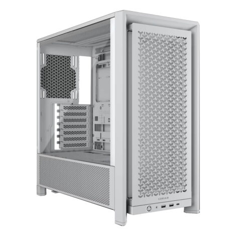 GABINETE CORSAIR (CC-9011291-WW) 4000D FRAME,BLANCO CRISTAL
TEMPLADO MED-TORRE SIN FUENTE