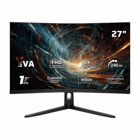 MONITOR 27" BALAM RUSH (BR-942966) HYPER ORBIT MHO27Y, 1920*1080, 240HZ,1MS, HDMI,DP, AUDIO, RGB, NEGRO