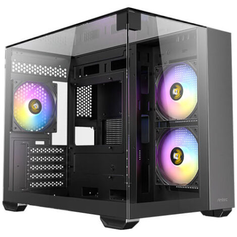 GABINETE ANTEC (CX600M TRIO ARGB_B) MINI TORRE,MICRO-ATX,3
CRISTALES,S/FUENTE,3*FAN,1*USB-C,NEGRO