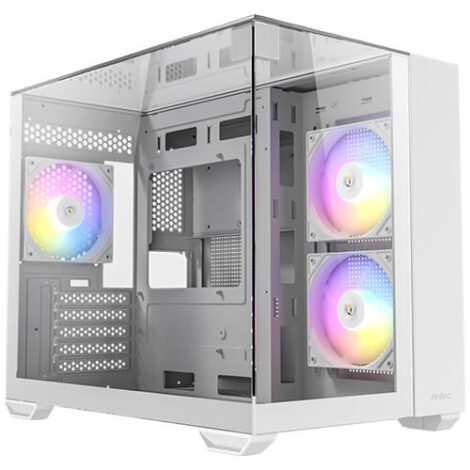GABINETE ANTEC (CX600M TRIO ARGB WHITE_B) MINI TORRE,MICRO-ATX,3
CRISTALES,S/FUENTE,3*FAN,BLANCO