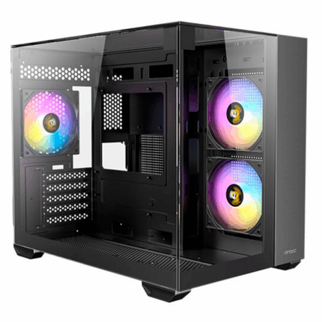 GABINETE ANTEC (CX300M ARGB_B) MICRO-ATX,CRISTAL,S/FUENTE,3*FAN
ARGB,1*USB 3.0,2*USB 2.0,NEGRO