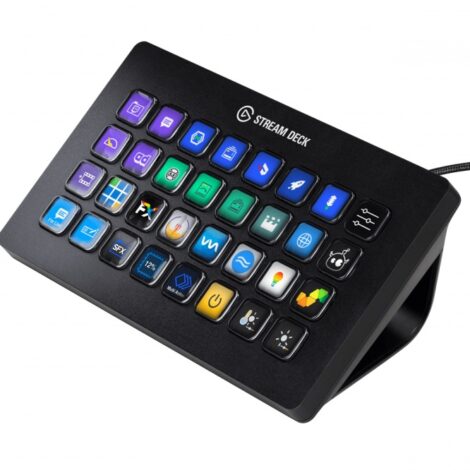 TECLADO P/STREAMING ELGATO (10GAT9901) STREAM DECK XL,32 TECLAS LCD,NEGRO