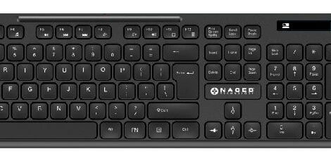 KIT 2 EN 1 NACEB (NA-0123) TECLADO Y MOUSE, INALAMBRICO RF, 104 TECLAS,1600 DPI,NEGRO