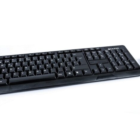KIT 2 EN 1 NACEB (NA-426) TECLADO Y MOUSE, INALAMBRICOS RF, 1600 DPI, RESISTENTE AL AGUA, NEGRO