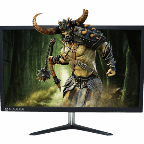 MONITOR LED 21.5" NACEB (NA-628) 1920/1080 FULL HD, 60 HZ, VGA + HDMI,
NEGRO.