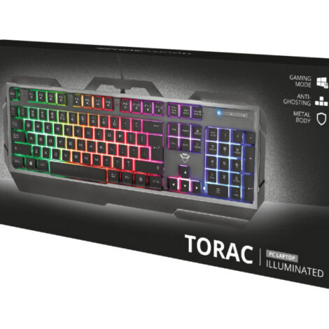 TECLADO TRUST GXT (23742) 856 TORAC ILLUMINATED GAMING KEYBOARD ESPAÑOL
