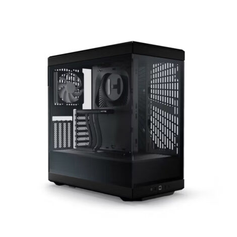 GABINETE HYTE (CS-HYTE-Y40-B) ATX,MEDIATORRE,VIDRIOTEMP,PANORAMICO,2 FAN 120MM,MONTAJE PCI-E4.0 INCL
