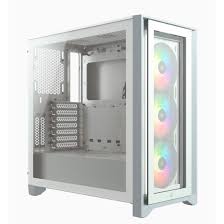 GABINETE CORSAIR (CC-9011205-WW) ICUE 4000X RGB BLANCO PANEL CRISTAL
TEMPLADO MED-TORRE SIN FUENTE