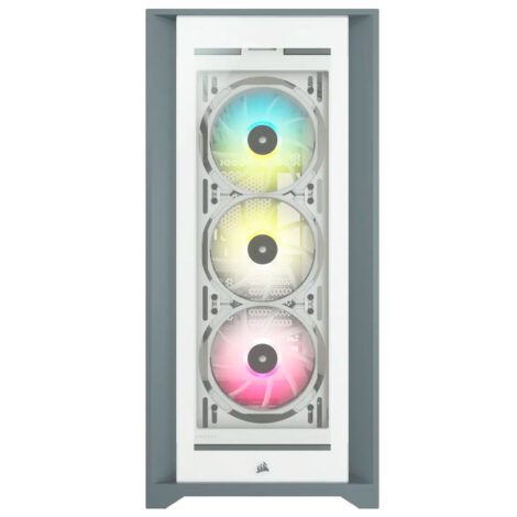 GABINETE CORSAIR (CC-9011213-WW) ICUE 5000X RGB BLANCO CRISTAL
TEMPLADO MED-TORRE SIN FUENTE