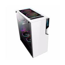 GABINETE XZEAL (XZCGB06W) ZX130, MICRO ATX,CRISTAL,1*USB 3.0,1*USB
2.0,3*VENT RGB,SIN FUENTE,BLANCO