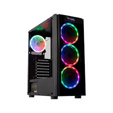 GABINETE XZEAL (XZCGB12B) XZ110-1, MICRO ATX,CRISTAL,1*USB 3.0,1*USB
2.0,3*VENT RGB,SIN FUENTE,NEGRO